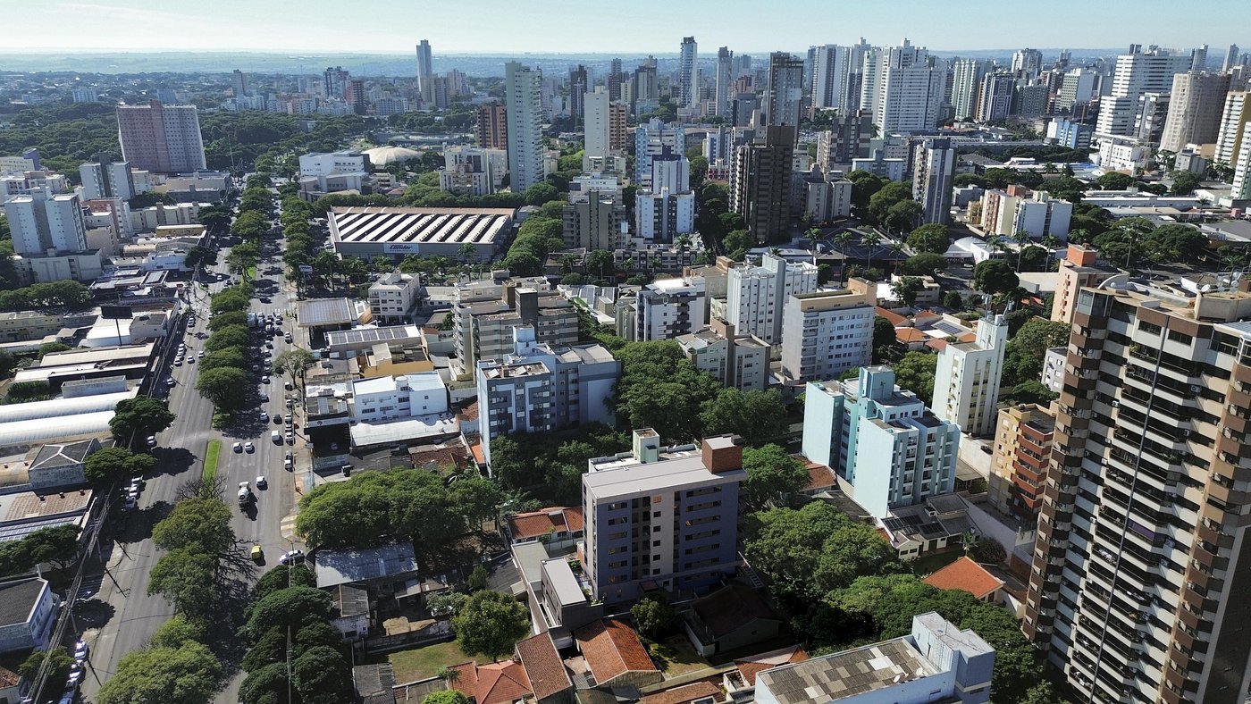 Vista aérea do terreno do ITI Residence